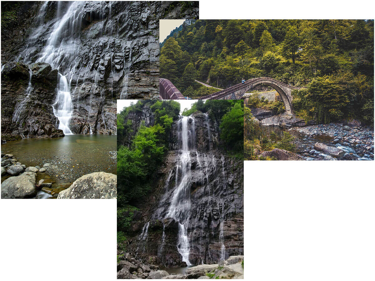 Mençuna Şelalesi ve Çifte Köprü